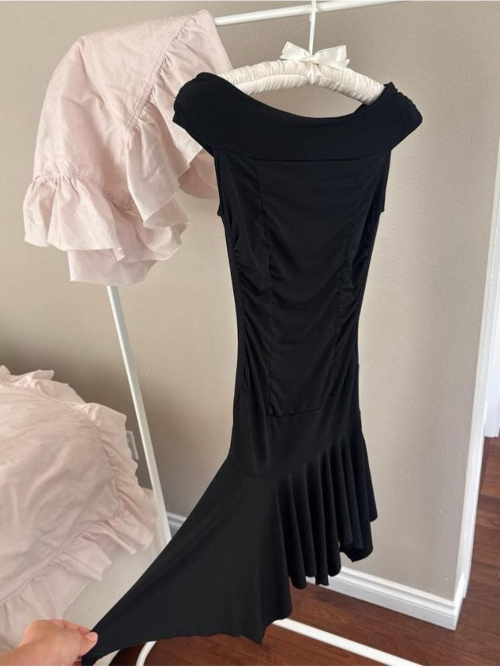 Ruby Rox Black Off-Shoulder fairy dress